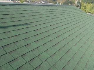 かわらUからオークリッジスーパーへの葺き替え施工後