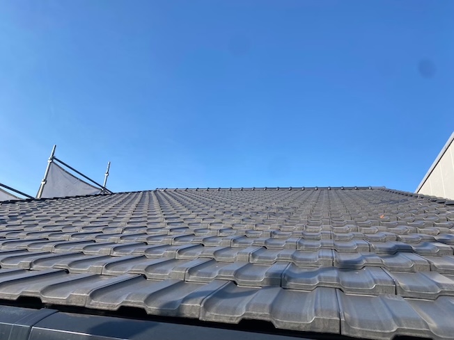 浜松市　平板瓦　屋根　漆喰　詰め直し　修理　剥がれ