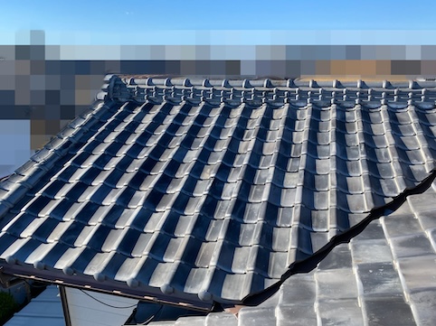 瓦屋根　葺き替え　前