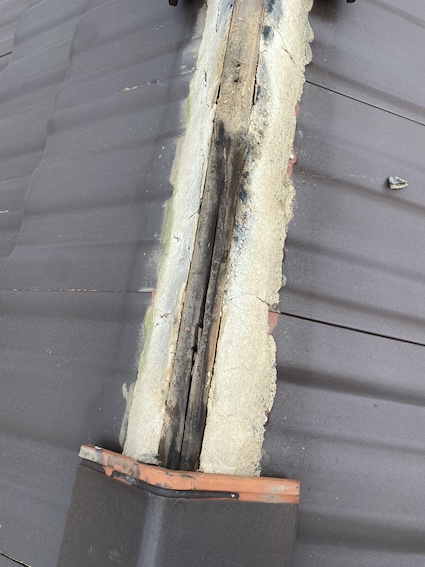 浜松市　平板瓦　棟　下地　劣化　腐食　腐る　調査