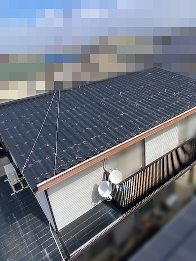 浜松市　セキスイかわらU 　アスベスト　調査　塗装　剥がれ