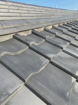 浜松市　屋根　瓦　漆喰　詰め直し　工事前　