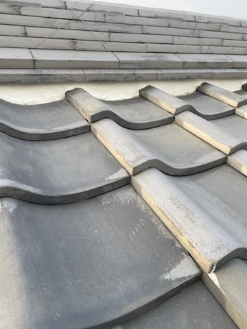 浜松市　屋根　瓦　漆喰　詰め直し　工事後　