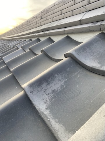 浜松市　和瓦　屋根　漆喰　詰め直し