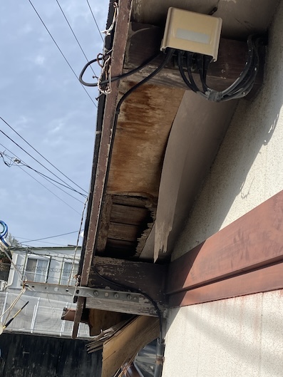 軒天　修理　剥がれ 浜松市