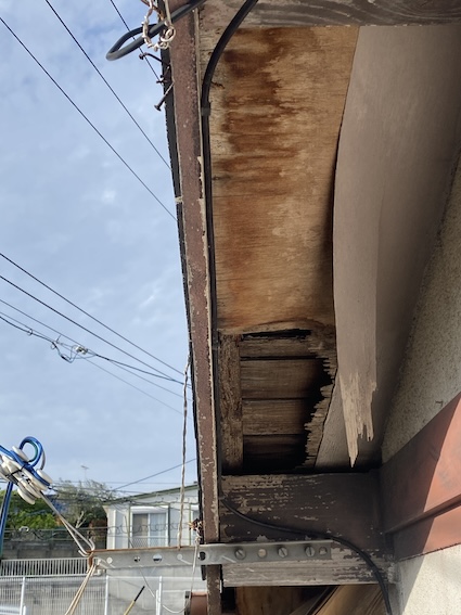 軒天　修理　剥がれ 浜松市