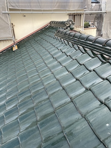 浜松市　瓦　葺き替え　土葺き屋根