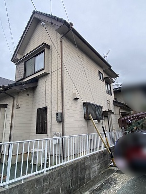　ケラバ　下地　経年劣化　セメント瓦　浜松市