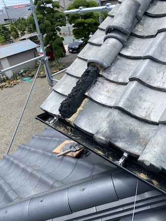瓦　補修　風切丸　モルロック　浜松市
