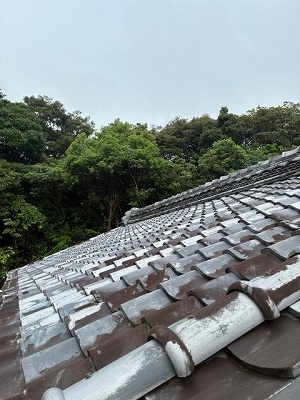 漆喰　瓦　棟瓦　葺き土 浜松市