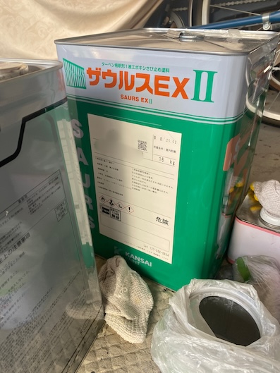 浜松市　鉄骨　外階段　錆　塗装　危険