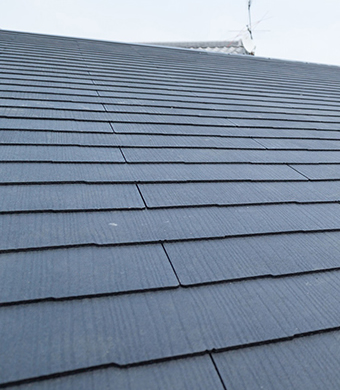 ダイヤスーパーセランマイルドIRが塗られた屋根